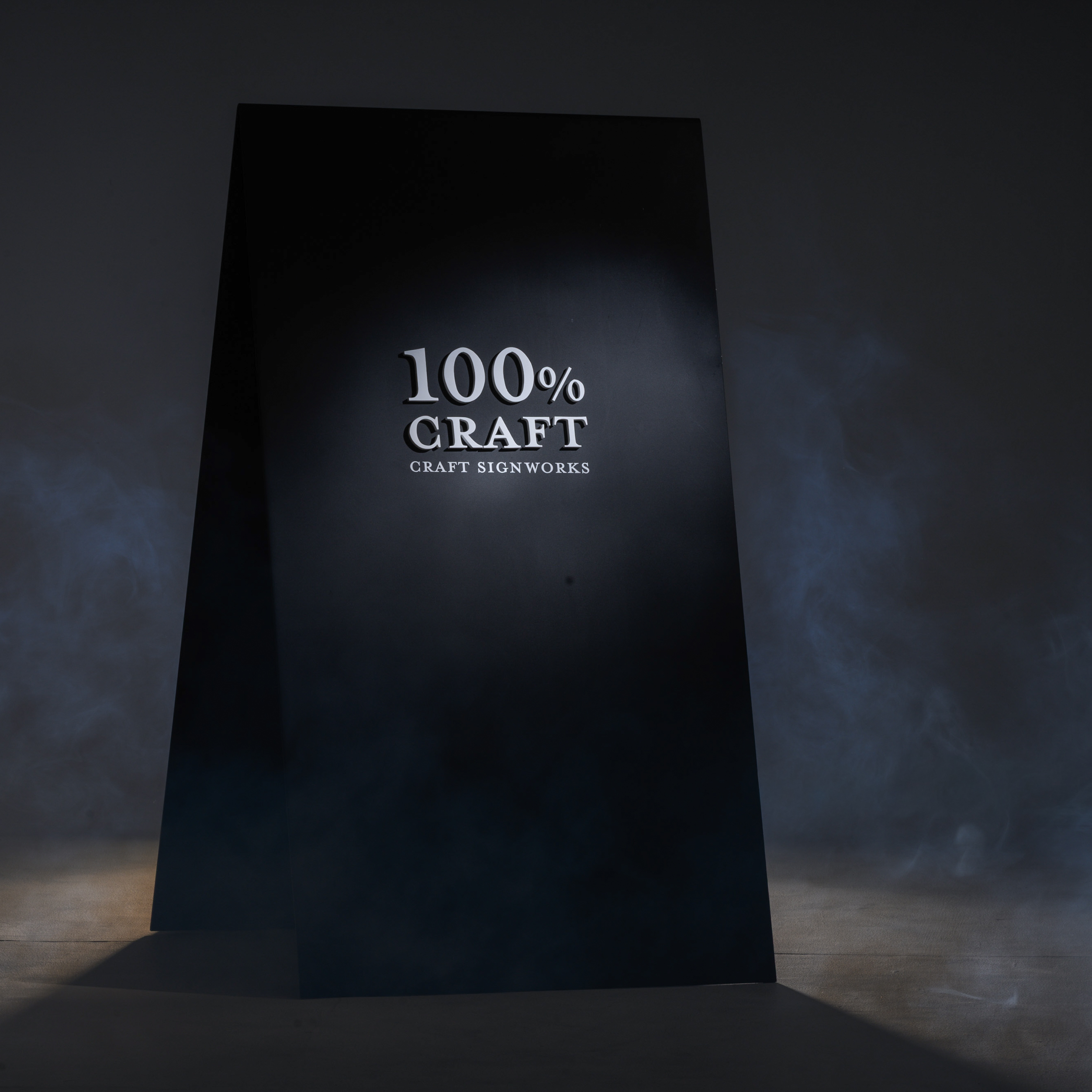 黒皮鉄　鉄板A型スタンド看板　屋外用 (2)