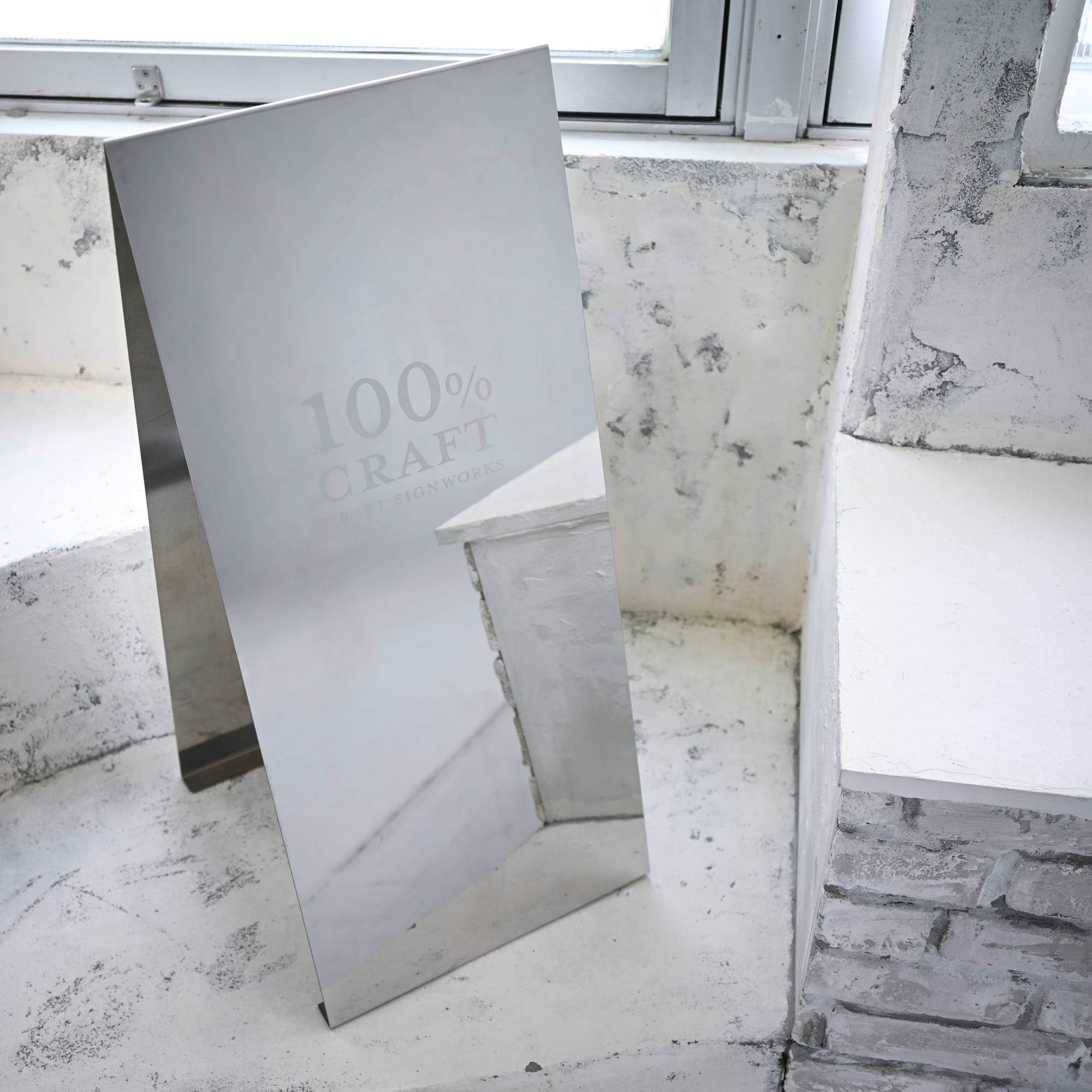 おしゃれなA型スタンド看板　鏡面　屋外用 (8)