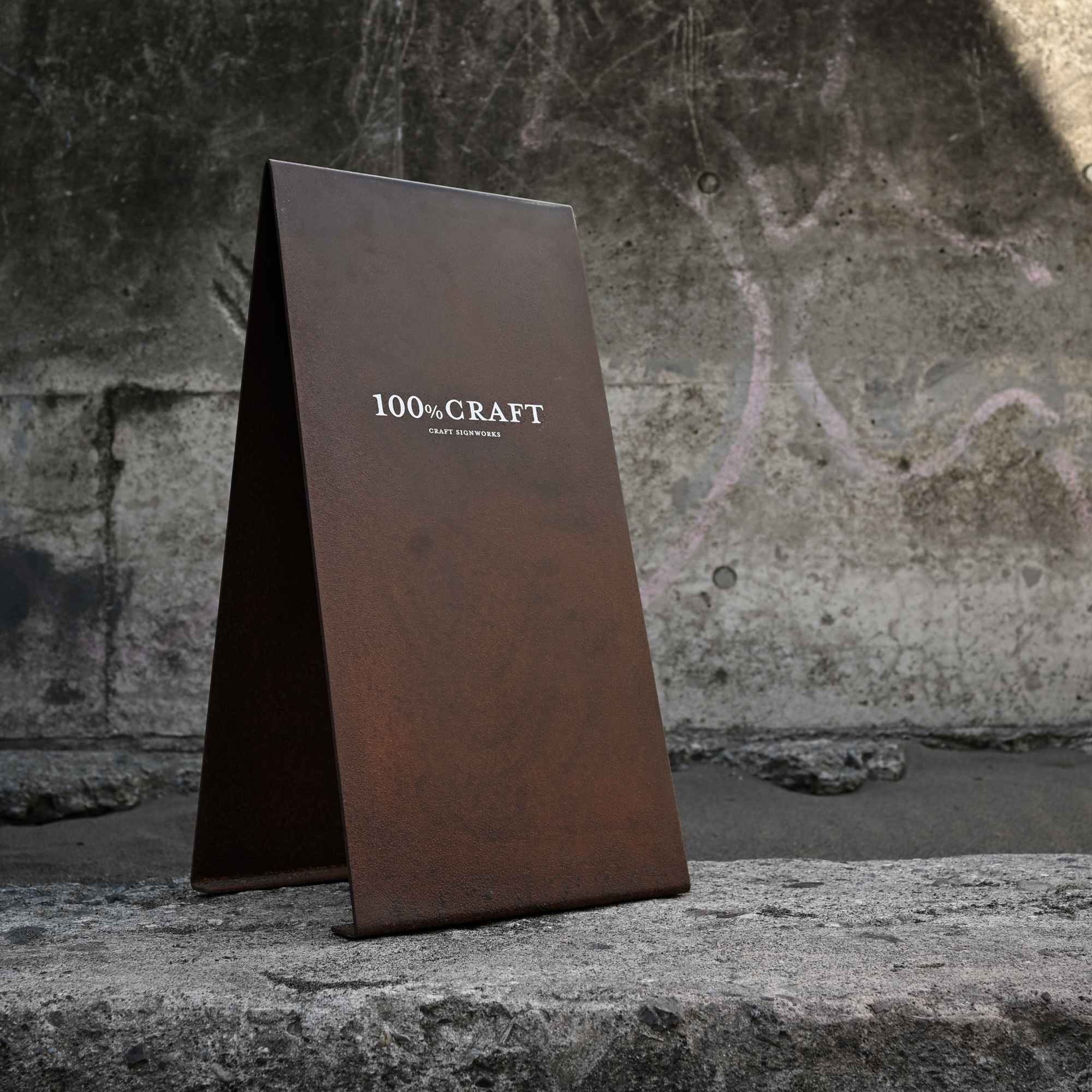 かっこいい鉄錆A型スタンド看板