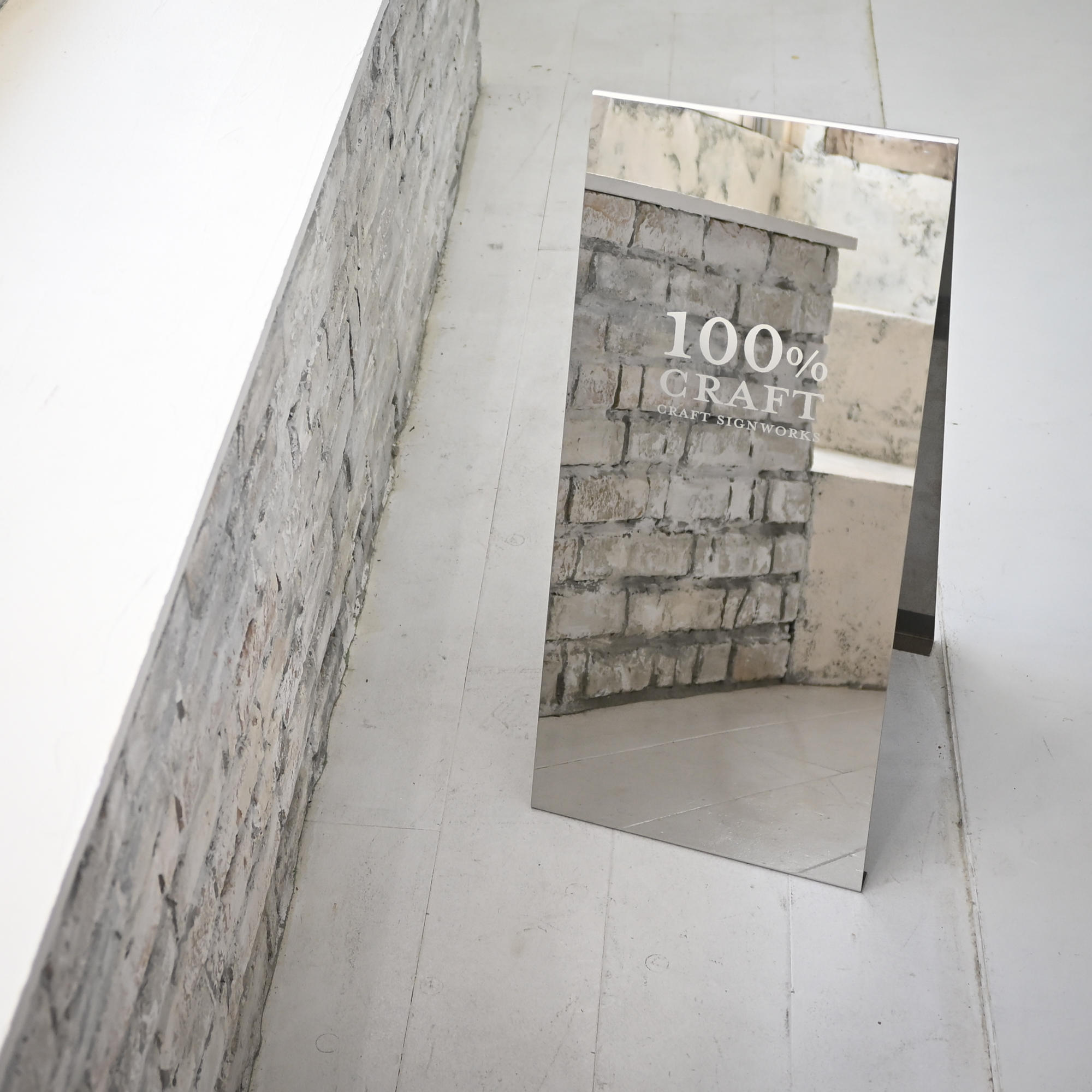 おしゃれなA型スタンド看板　鏡面　屋外用 (6)